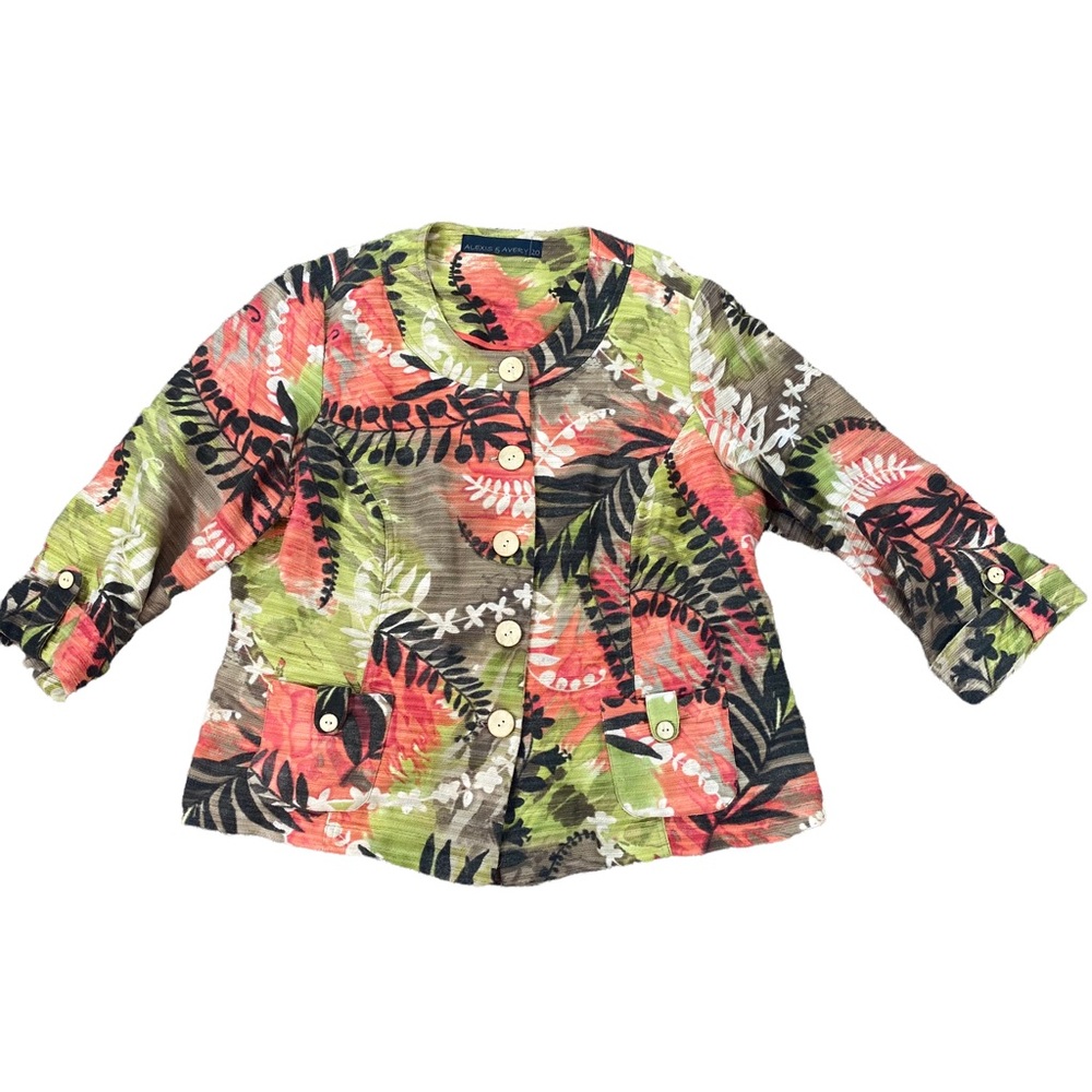 Alexis and Avery lightweight 3/4 sleeve jacket size 20